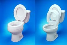 Buy Elongated Raised Toilet Seat Hinged (Bath Care, Health & Personal Care, Products, Health Care, Medical Supplies & Equipment, Bathroom Aids & Safety, Toilet Seats & Commodes)
