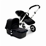2007 Bugaboo Cameleon Stroller - Dark Grey Base - Black Fleece