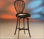 Tropez TZ219 Swivel Bar Stool - Phanton Metal with Melvin Chocolate