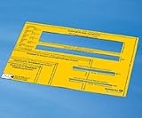 Produkt-Bild: Formatschablone Postschablone Brief Inland