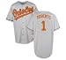Brian Roberts Jersey: Baltimore Orioles Youth AWAY Grey #1