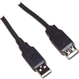 10ft USB Ver 2.0 up to 480Mbp Type A Male A Female extension Cable - Color Black