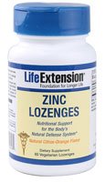 Life Extension Zinc Lozenges Supplement, 60 Count