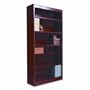 Bookcase, Traditional, Square Corner, 72"H, 6-Shelf, Cherry AEL17261