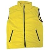 Maxam Mountain Yellow 100% Polyester Fleece Vest XL (Mens 42-44 Ladies 18-20)