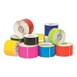 SHPDL635H - Fluorescent Orange Inventory Rectangle Labels, 4 x 6