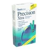 Precision XtraTM Blood Glucose Test Strips Box of 100