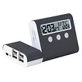 4 Port USB Hub Alarm Clock