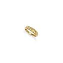 Jewelco London 9ct Solid gold hand finished 3-stone baby Ring hand-set with cubic zirconia stones