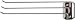 Decko #38190 Swing Arm Kitchen Towel Rack, Chrome