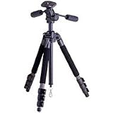 Velbon El Carmagne 540 Carbon Fiber Tripod with Pan Head and Case
