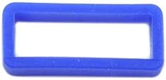 Durable Blue Silicone Watch Band Keeper