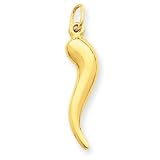 14k Italian Horn Charm