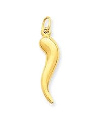 14k Italian Horn Charm