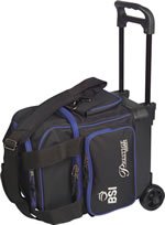 BSI 1 Ball Roller Bowling Bag Black/blue