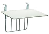 Videx 16001 Balkonklapptisch 60x80cm weiss