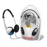 Maxell HP-200 Lightweight Stereo Headphones, Silver