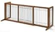 Richell Freestanding Pet Gate with Wood Finish, Large