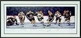 'Boston Bruins Hall Of Famers Lithograph (Bobby Orr, John Bucyk, Gerry Cheevers, Phil Esposito, Fe