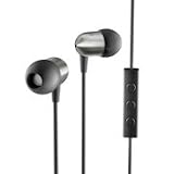 217NXSvGQHL. SL160  Nocs Ns400 Earphones Remote Mic Titanium Black 8.6 Mm Dynamic Silicone Sleeves 95 Db Spl 1 Khz