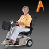 Amigo Mobility Power Wheelchair Scooter Orange Safety Flag with LED lights