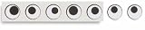 Wiggle Eye Stickers - Black, Wiggle Eye Stickers, Roll of 1000