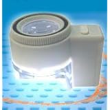 8x Power, 1 Dia. LED Illuminated, Adjustable Scaled Measuring Magnifier by SE