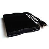 USB External Floppy drive - 2.5 FDD for PC's and Laptops - Slimline version black - VISTA COMPATIBLE!