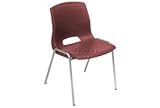 Merion Vented Stackable Chairs - Burgundy. Package of 4