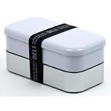 men's DELI 塗2段ランチボックス900ml(ベルト付) グレー 40041の画像