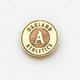 14K Oakland Athletics Disc Mascot Post Earrings