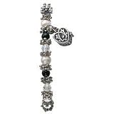 Onyx/Crystal/Fresh Water Pearl Prayer Box Bracelet