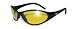 SUNGLASSES JAGUAR UV400 EYEWEAR YELLOW TINT LENSES
