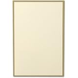 25 Ecruwhite Card with Gold Border