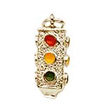 Traffic Light Charm - 10K Yellow Gold - B0001524DA