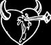 HRT (381) 6" white vinyl decal nail in bleeding heart die cut decal sticker for any smooth surface window walls mirror laptop skateboard and more