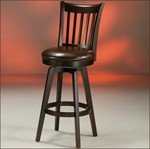 Woodhaven WH225 Swivel Bar Stool - Espresso Anigre with Stallion Brown