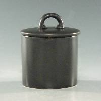 Mikasa Stone Glaze Black Sugar Bowl by Mikasa