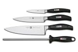 J.A. Henckels Twin Five Star 3-Piece Starter Set with Bonus Sharpening Steel