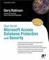 Real World Microsoft Access Database Protection and Security