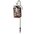 Metal Giftbox Candle Holder w/stake by Valerie