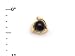 Black Coral Tie Tack in 14K Yellow Gold
