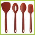 Silicone Solid Spoon - Red