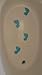 Bathroom Mats Non Slip Resistant for Bathroom 5 inches Long Foot Print Shape Set of 4