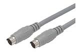 Molded Cable, Mini DIN 6 Male / Male, 1.0 ft