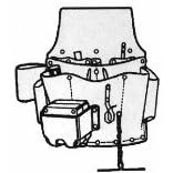 Click here to buy Electricians Pouch, 7 Pocket by Custom Leather Craft.