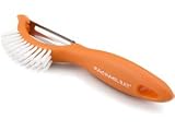 Rachael Ray Tools 3-in-1 Vegetable Peeler/Brush Image of Rachael Ray Tools 3-in-1 Vegetable Peeler/Brush