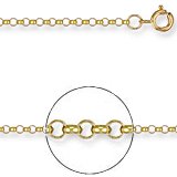 Jewelco London 9ct Solid Gold Traditional English Micro Belcher Pendant Chain Necklace In 18 Inch Click Here For Dimensions And Weights 09g