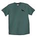 Unisex German Shepherd Black Green Tee Shirt
