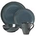 PTS America 222 Fifth Studio Midnight Blue 16-Piece Dinnerware Set, Service for 4